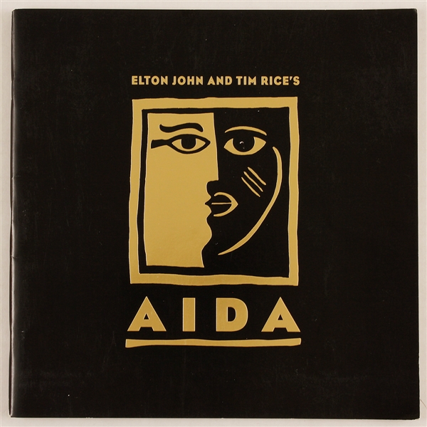 Bob Dylans Personaly Owned Original Elton John & Tim Rice "Aida" Program