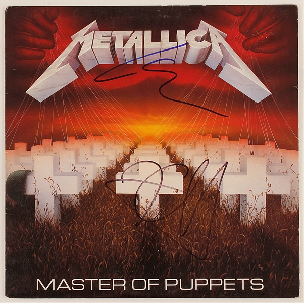 Metallica Kirk Hammett and Lars Ulrich Signed "Master of Puppets" Album