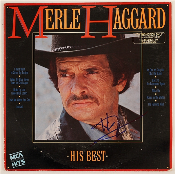 Merle Haggard Signed "His Best" Album