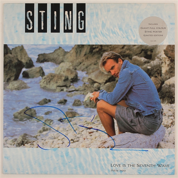 Sting Signed "Love is the Seventh Wave" 12" Record