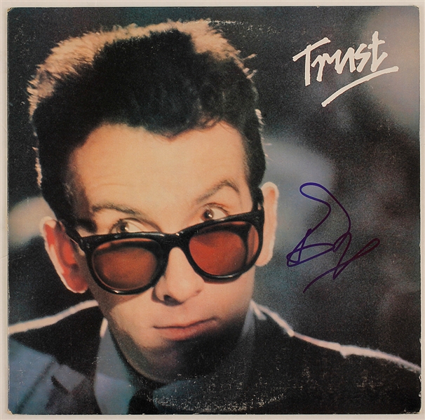 Elvis Costello Signed "Trust" Album
