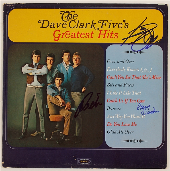 Dave Clark Five Signed "Greatest Hits" Album