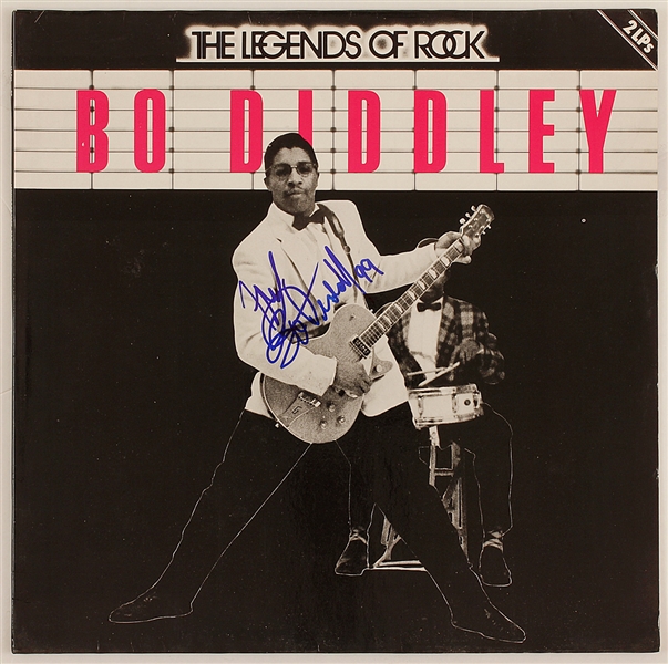 Bo Diddley Signed "Legends of Rock" Album