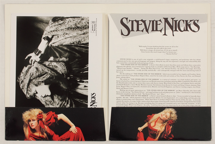 Stevie Nicks "The Other Side of the Mirror" Original Press Kit from the Herbert Worthington Estate