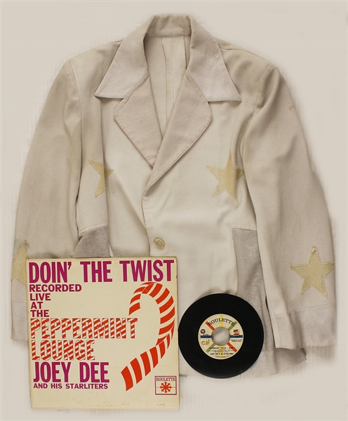 Joey Dee & His Starlighter’s Stage Worn Silver Jacket, Album and 45 Record