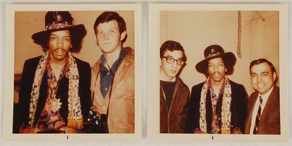 Jimi Hendrix Original Polaroid Snapshot Photographs and News Clippings