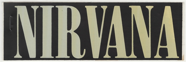 Nirvana Rare Original Concert Sticker from First Tour