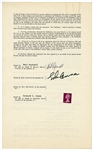 John Lennon and Neil Aspinall Signed 1968 "Dear Prudence" Memorandum of Agreement