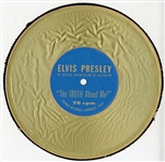 Elvis Presley Original "The Truth About Me!" Promotional Cardboard 78rpm Record