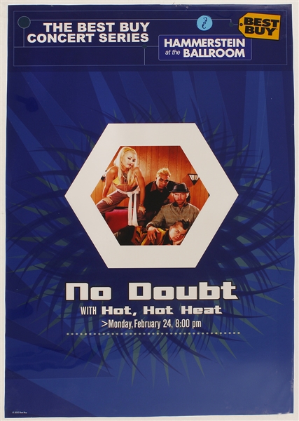 No Doubt Original Hammerstein Ballroom Concert Promotion Poster