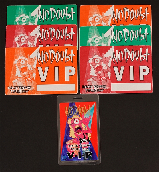 No Doubt 1997 Rock Show Tour Original VIP Backstage Pass Collection