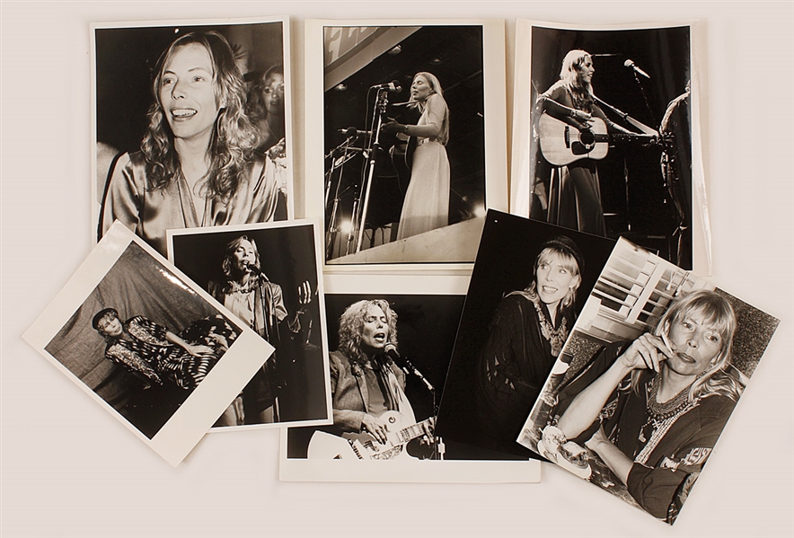 Joni Mitchell Original Stamped Photographs (8)
