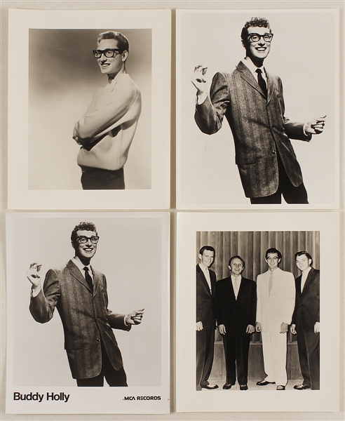 Buddy Holly Original Stamped Promotional Photographs (8)
