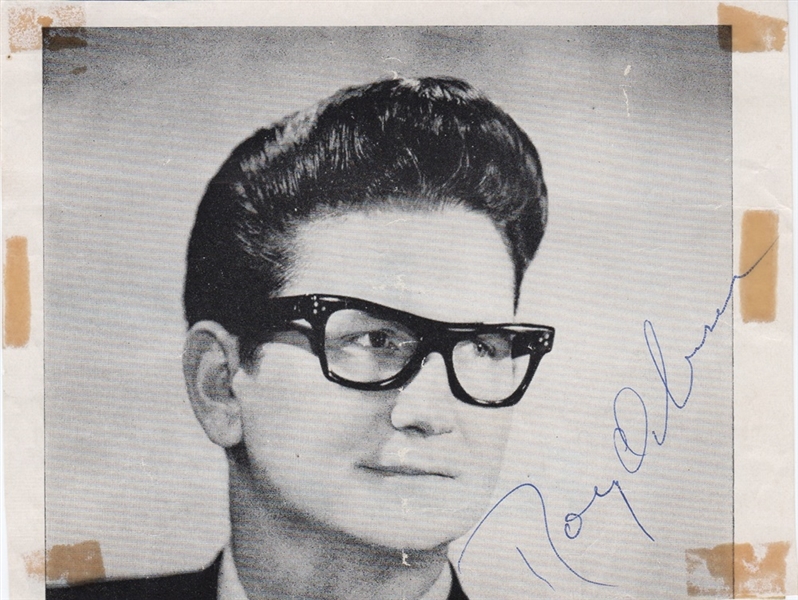 Roy Orbison Signed Magazine Page