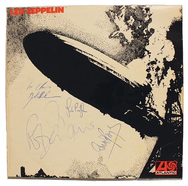 Led Zeppelin 1970 Signed Self-Titled Debut Album