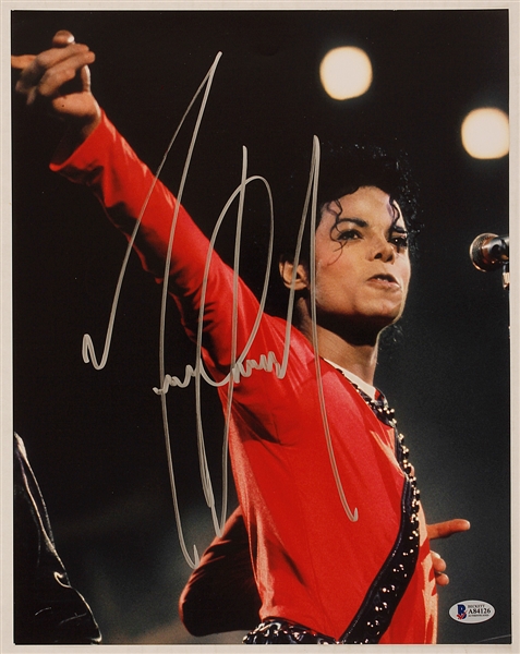 Michael Jackson Signed 11 x 14 Photograph