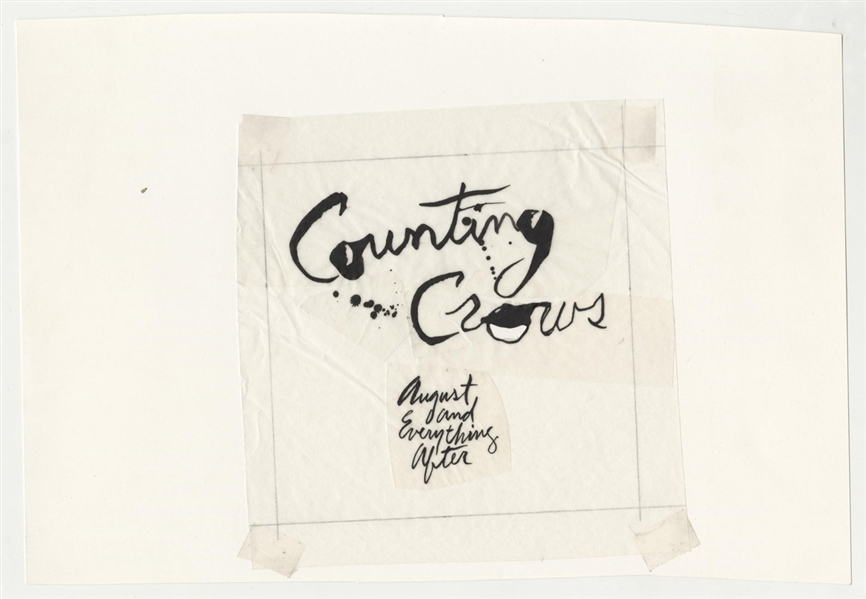Counting Crows Original Larry Vigon Debut Album Artwork From The Collection of Larry Vigon