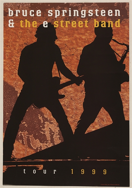 Bruce Springsteen & The E Street Band Original 1999 Tour Poster