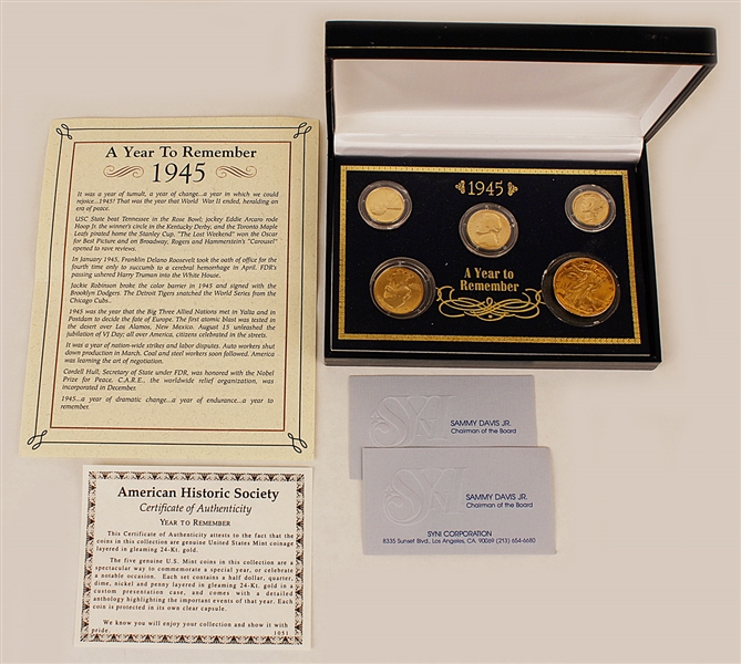 Sammy Davis, Jr.s Personal 1945 Commemorative Coin Collection