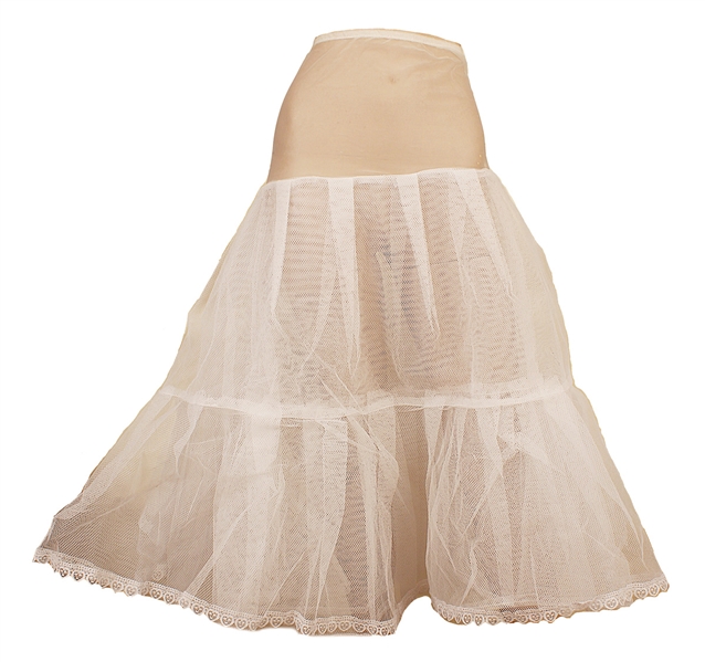 Madonna "Like A Virgin" Andre Van Pier Custom White Tulle Wedding Dress Under-Skirt 