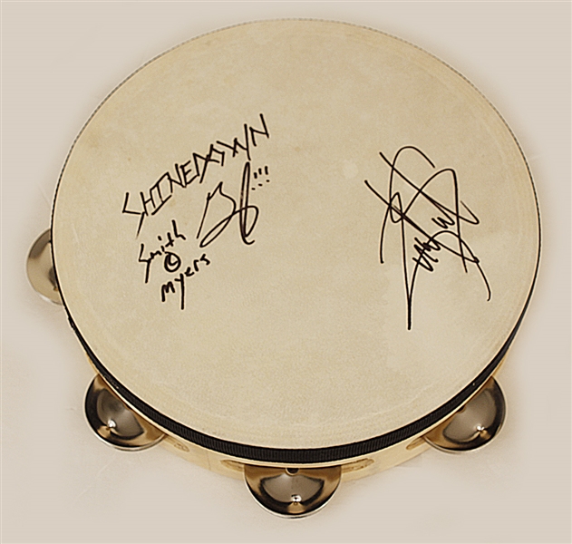 Shinedowns Zach Myers and Brent Smith Signed Tambourine    