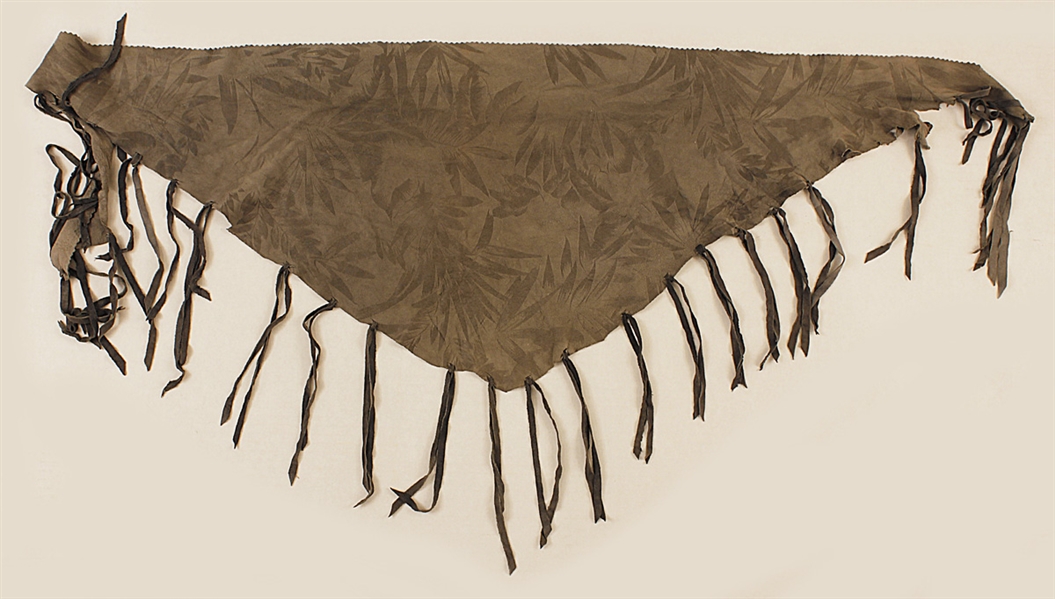 Jimi Hendrix Owned & Worn Fringed Taupe Scarf