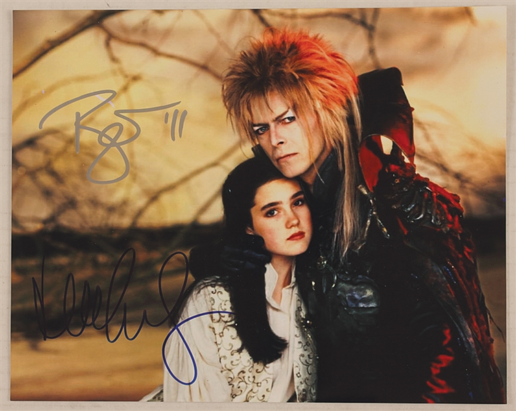 David Bowie and Jennifer Connelly Signed "Labyrinth" Photograph