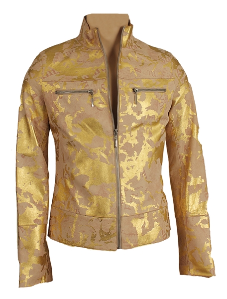 Prince Owned & Worn Cream Colored Jacket with Gold Accents
