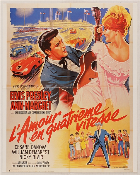 Elvis Presley "Viva Las Vegas" Original French Movie Poster