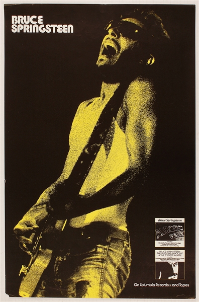 Bruce Springsteen Original "Greetings From Asbury Park" Columbia Records Promotional Poster