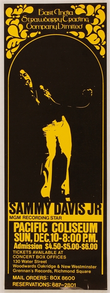 Sammy Davis, Jr. Original Concert Poster