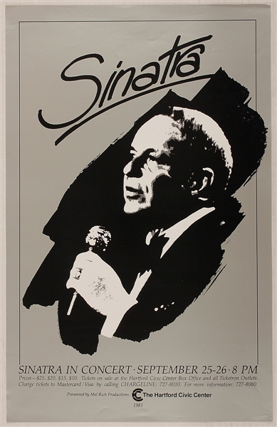 Frank Sinatra Original Concert Poster