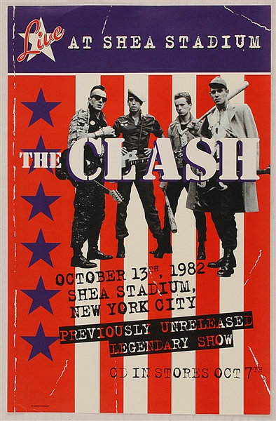 The Clash "Live at Shea Stadium" Original Promotional Poster