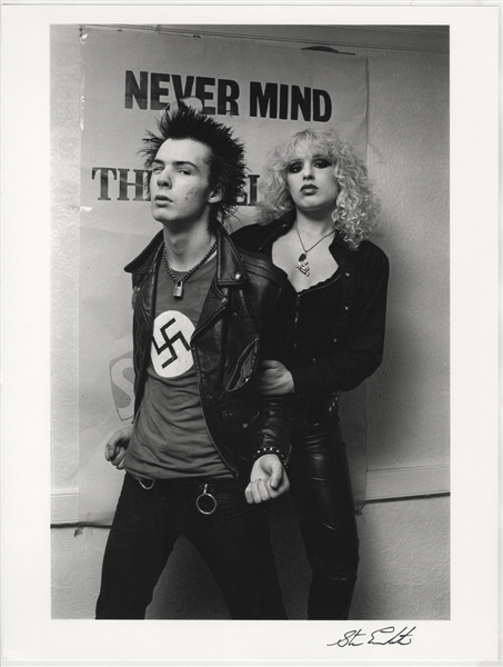 Sex Pistols Sid Vicious & Nancy Spungen Original Steve Emberton Signed Photograph