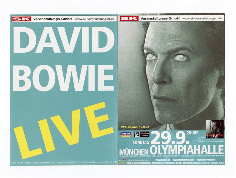 David Bowie Original Concert Handbills (2)