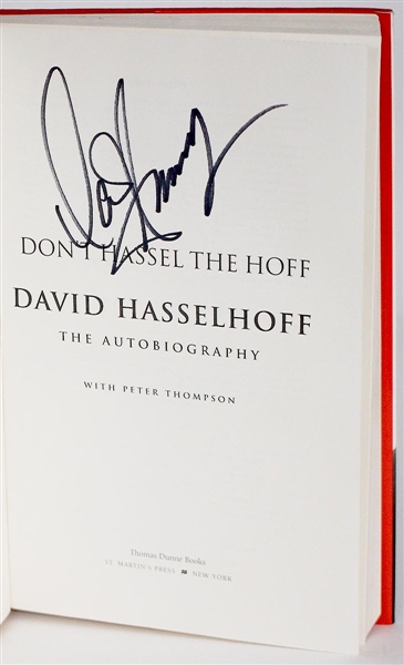 David Hasselhoff Signed Autobiography