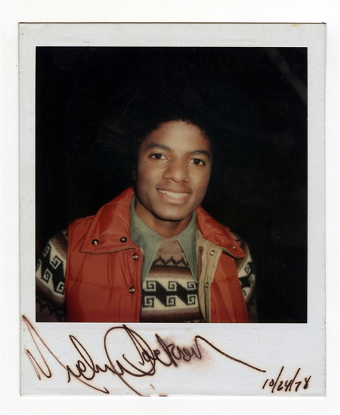 Michael Jackson Signed Original Polaroid Photograph