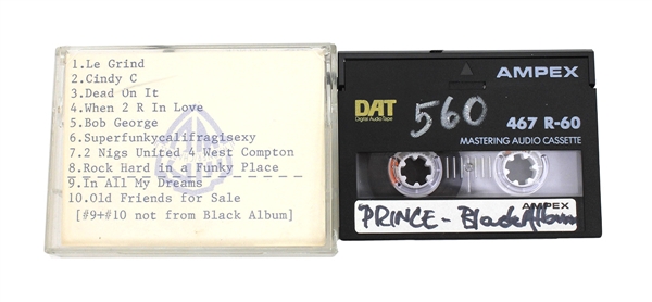 Prince Original Unreleased "Black Album" Demo Digital Audio Tape (DAT)