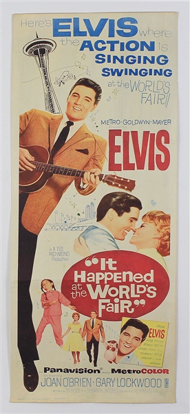 Elvis Presley Original "It Happened at the Worlds Fair" U.S. Movie Insert Poster
