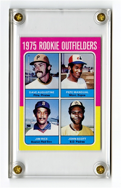 1975 Topps Jim Rice Rookie Blank Back Proof Card