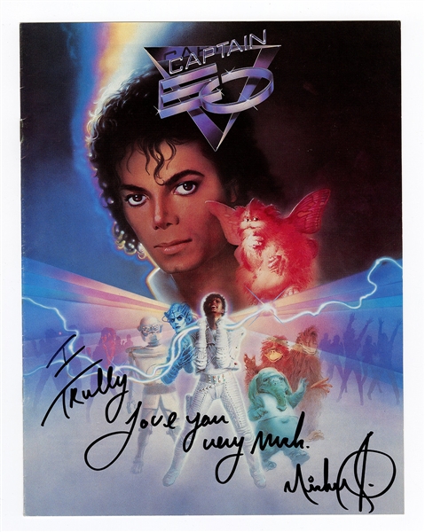 Michael Jackson Signed & Inscribed "Captain EO" Disney Employee Magazine