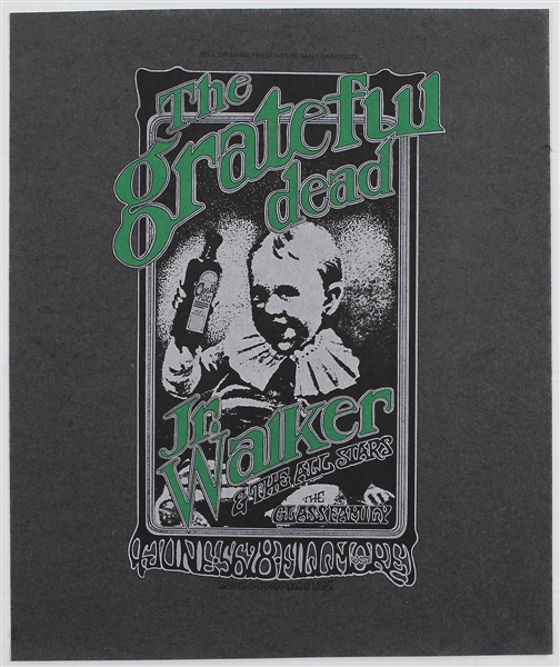 Grateful Dead Original Fillmore Concert Poster Pellon