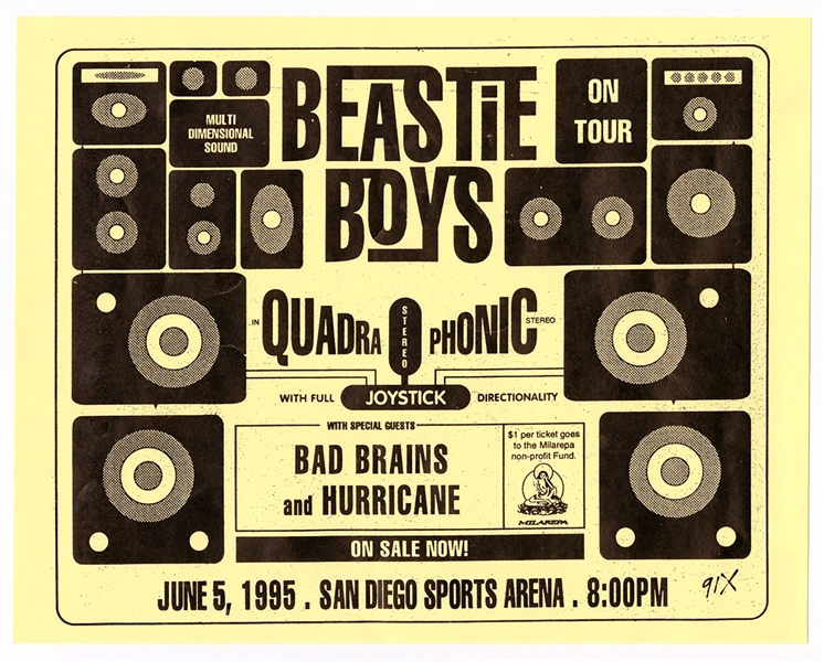 Beastie Boys Original 1995 Concert Poster
