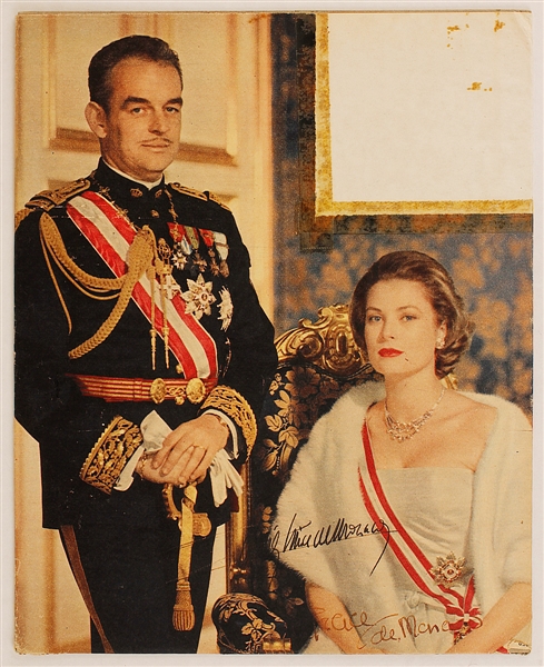 Princess Grace and Prince Rainier of Monaco Signed Picture