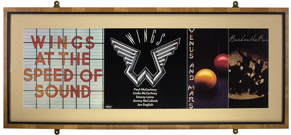 Paul McCartney 1976 Wings At The Speed Of Sound Framed Promotional Poster