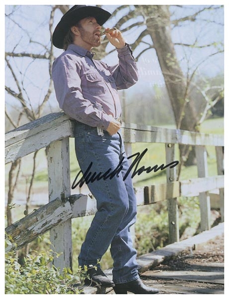 Chuck Norris Signed Picture