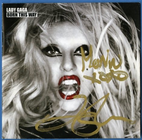 Lady Gaga Signed "Born This Way" CD