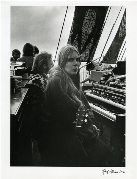 Joni Mitchell "Big Sur" Photograph Signed by Photographer Robert Altman (11 X 14)