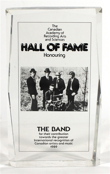 The Band Original Canadian Hall of Fame Award
