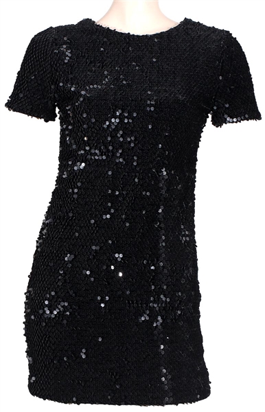 Beyoncé  "Topshop on 5th" Flagship Opening  Celebration Worn Black Sequin Short Dress